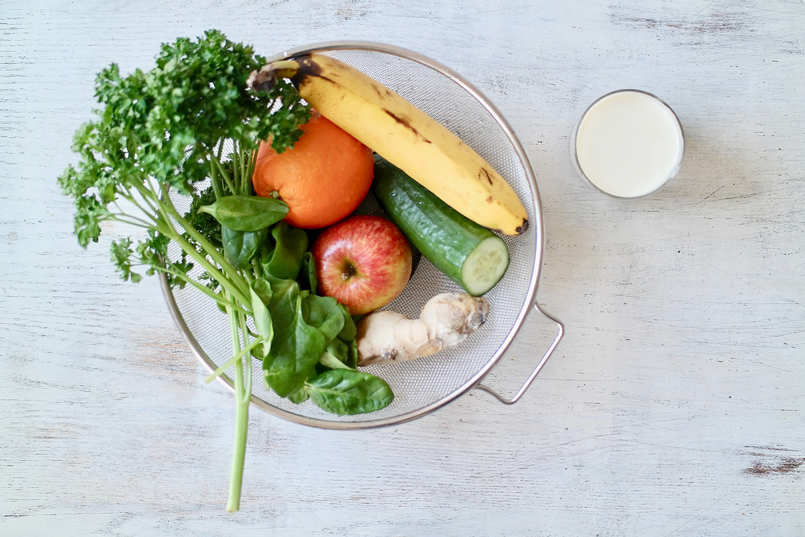 basket of fruits and vegetables